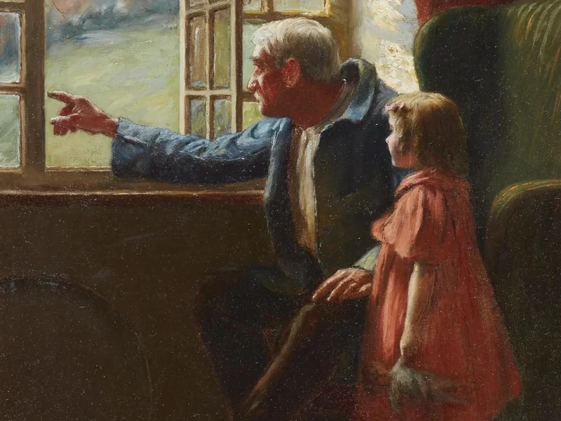 1858-William Birney - A Break from Child's Play